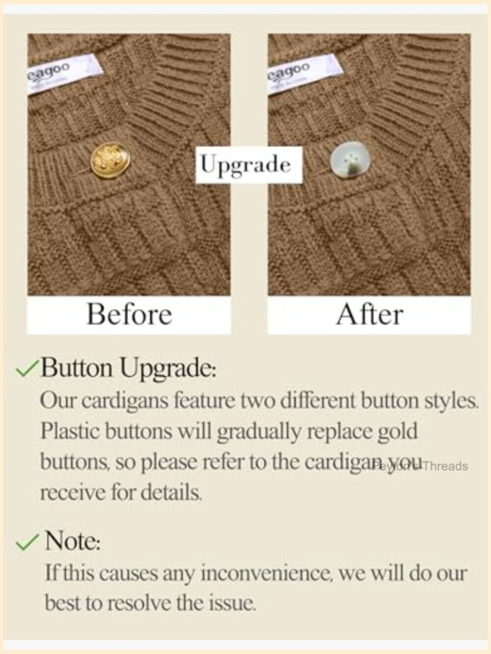 100% Acrylic Chunky Knit Cardigan Sweater Open Front Cropped - Picture 5 of 7